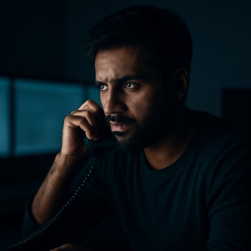 kriya সজীব ডেস্কে ফোন ধরছেন